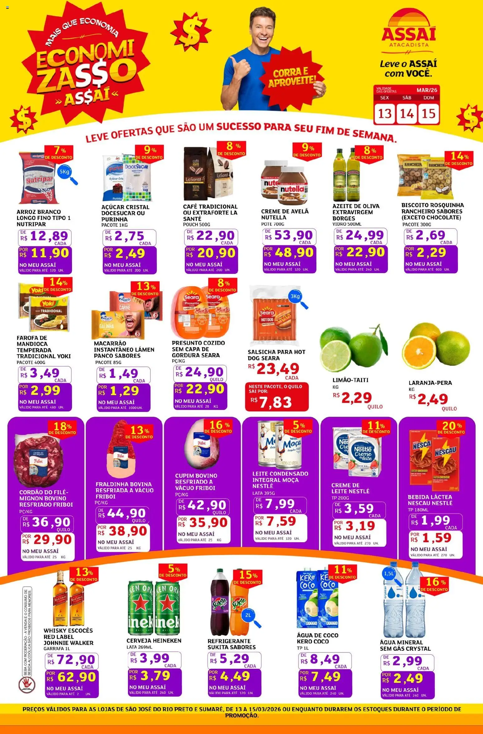 Pré-Visualização do folheto "Assaí Atacadista ofertas - SP" da loja Assaí Atacadista válido a partir de 13/03/2026