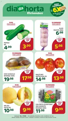 Pré-Visualização do folheto "Ofertas da semana" da loja Supermercado Guanabara válido a partir de 16/09/2025