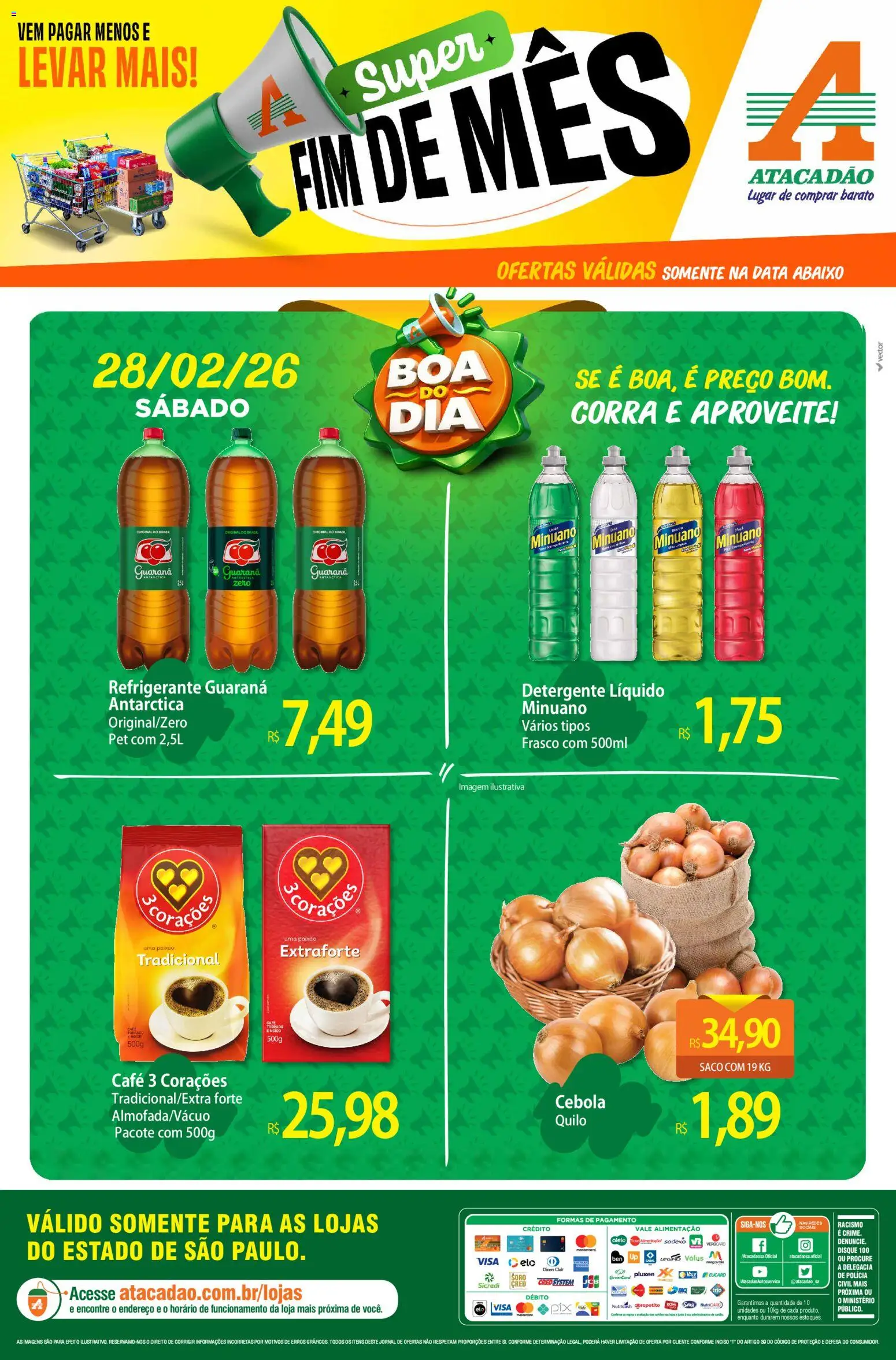 Pré-Visualização do folheto "ofertas - SP" da loja Atacadão válido a partir de 28/02/2026