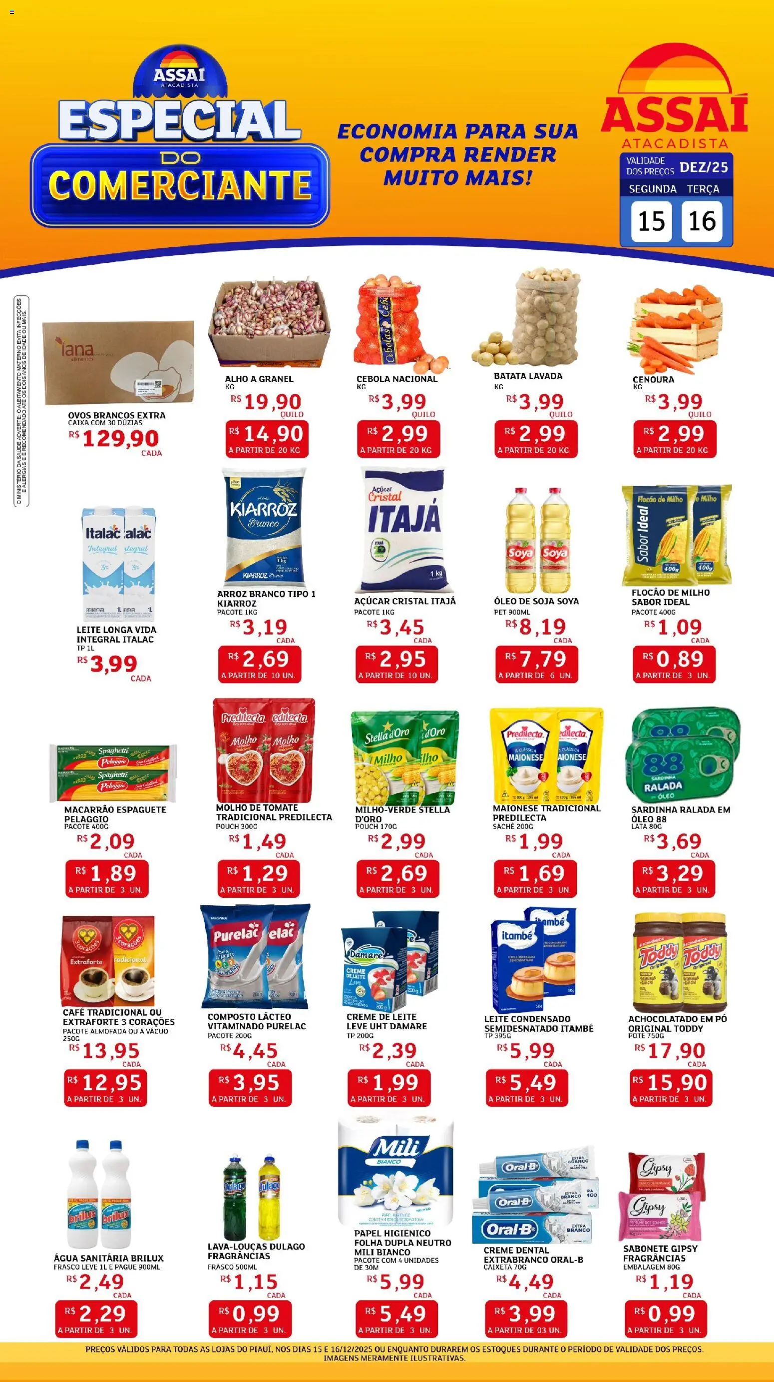 Pré-Visualização do folheto "Encarte - PI" da loja Assaí Atacadista válido a partir de 15/12/2025