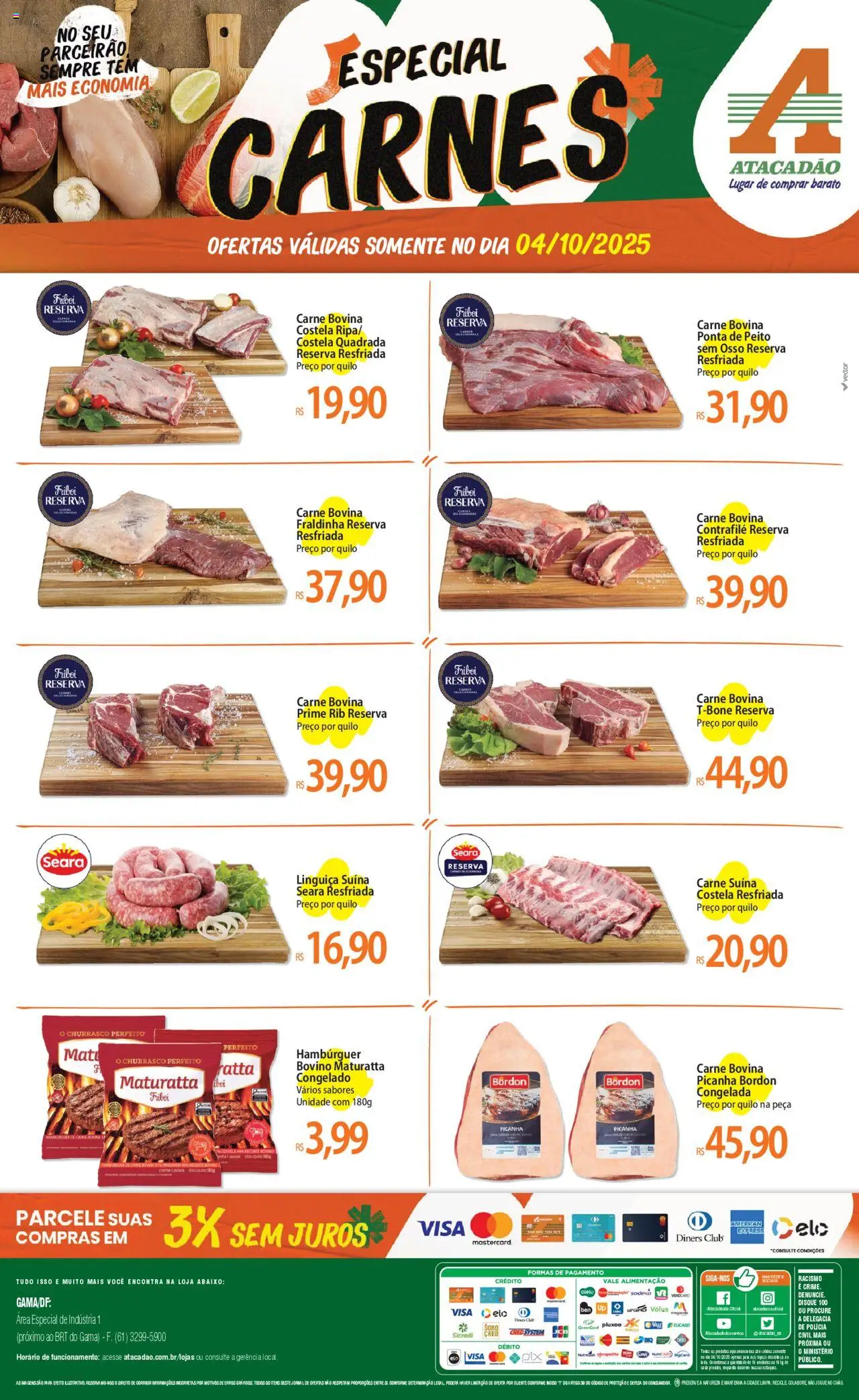 Atacadão folheto "Ofertas - DF" válido a partir de 04/10/2025 - número de página 1