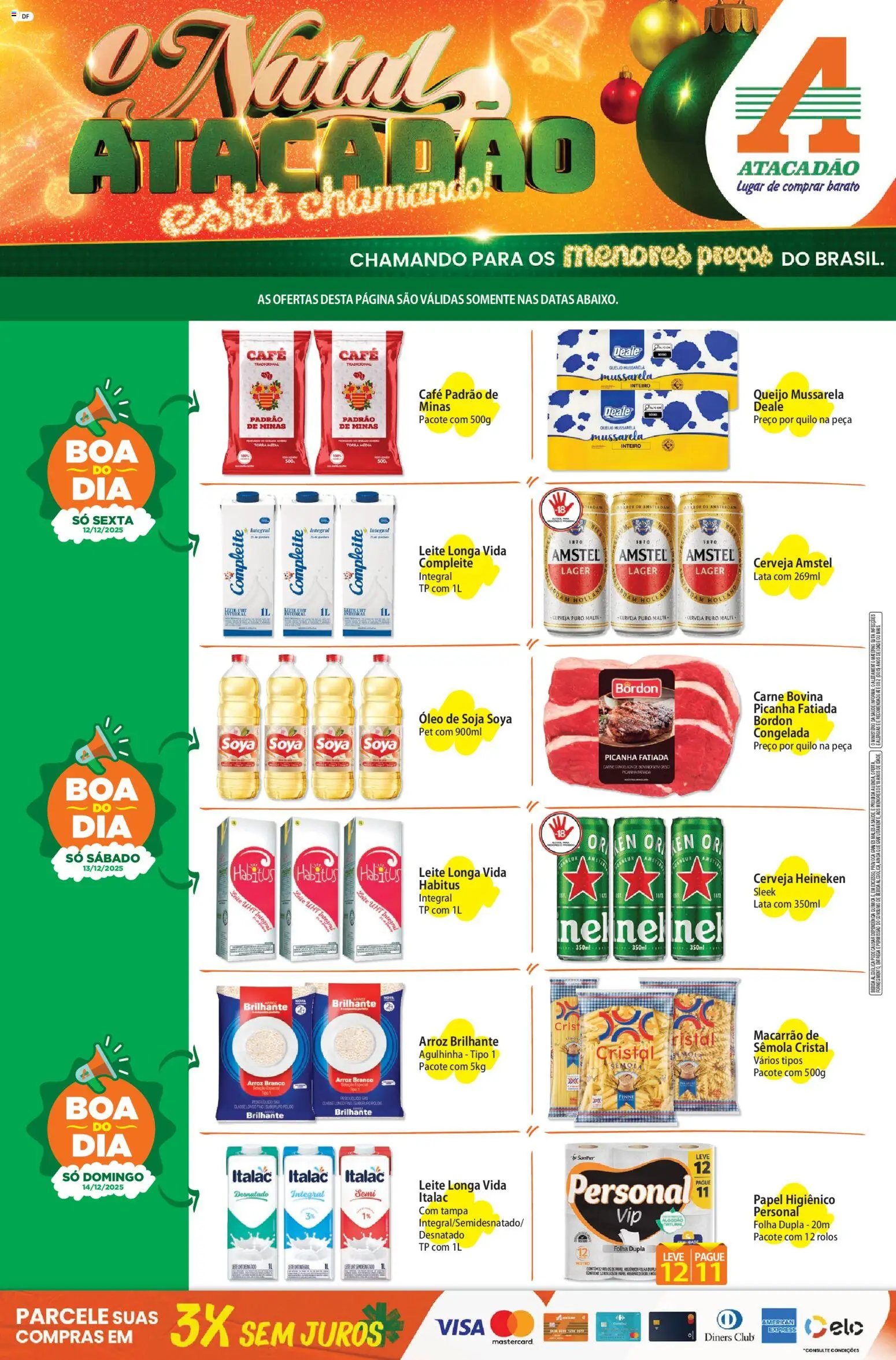 Pré-Visualização do folheto "Ofertas - DF" da loja Atacadão válido a partir de 12/12/2025