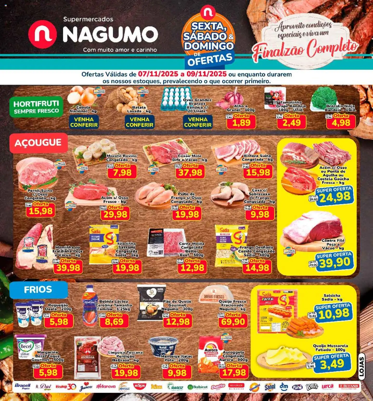 Pré-Visualização do folheto "Ofertas Finalzão de Semana" da loja Nagumo válido a partir de 07/11/2025