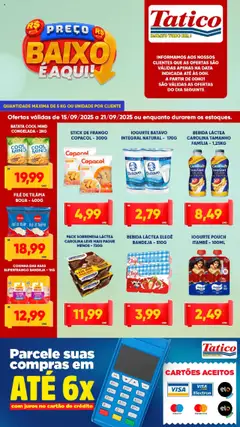 Pré-Visualização do folheto "Ofertas da semana" da loja Tatico válido a partir de 15/09/2025