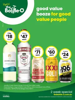 Preview of catalogue Catalogue BUNDABERG from shop The Bottle-O valid 02/02/2026