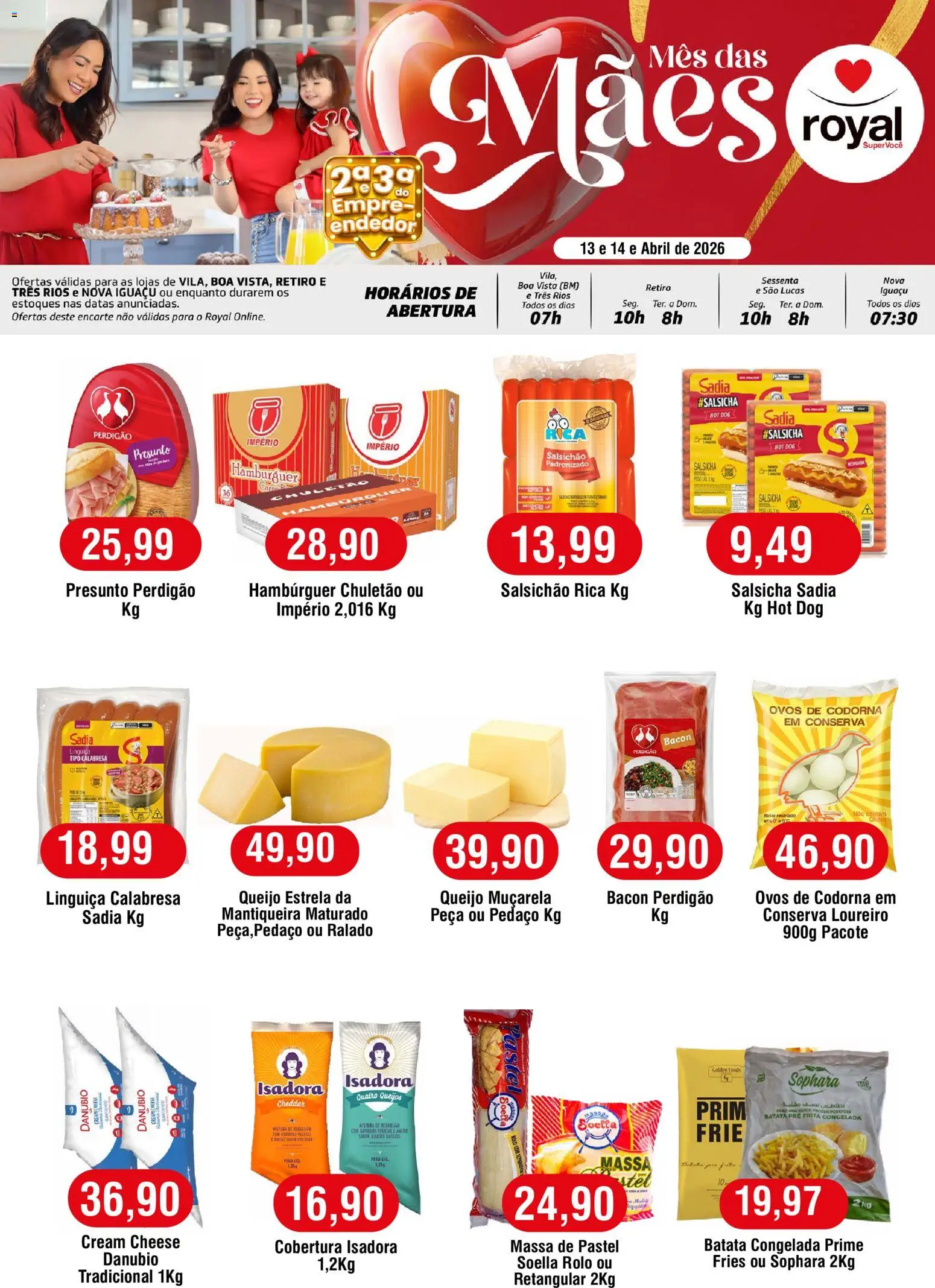 Pré-Visualização do folheto "Royal Supermercados ofertas Segunda e Terça do Empreendedor" da loja Royal Supermercados válido a partir de 13/04/2026