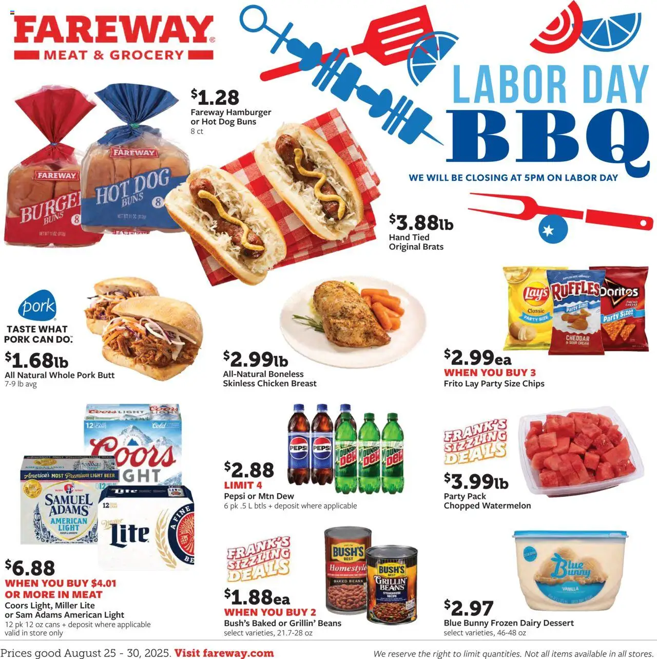 Fareway Weekly Ad from 08/25/2025 - Flyer - Page number 1
