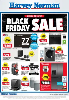 Preview of catalogue Electrical Appliances Black Friday Sale from shop Harvey Norman valid 20/11/2025