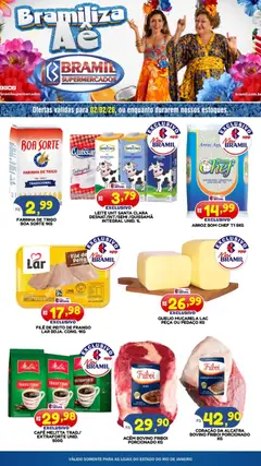 Pré-Visualização do folheto "Ofertas do Dia" da loja Bramil Supermercados válido a partir de 02/02/2026