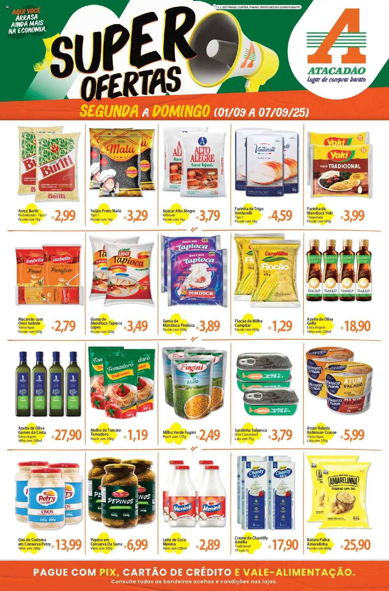 Atacadão folheto "Ofertas da semana" válido a partir de 01/09/2025 - número de página 1