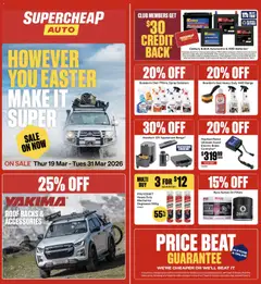 Preview of catalogue Supercheap Auto catalogue from shop Supercheap Auto valid 19 Mar 2026