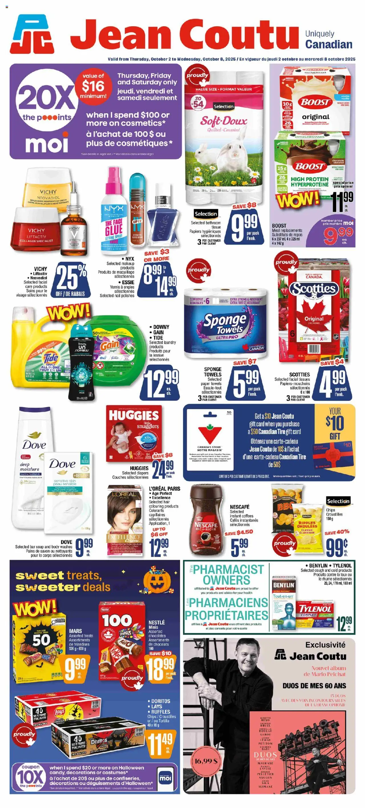 Jean Coutu flyer valid from Oct 02, 2025 - page number 1