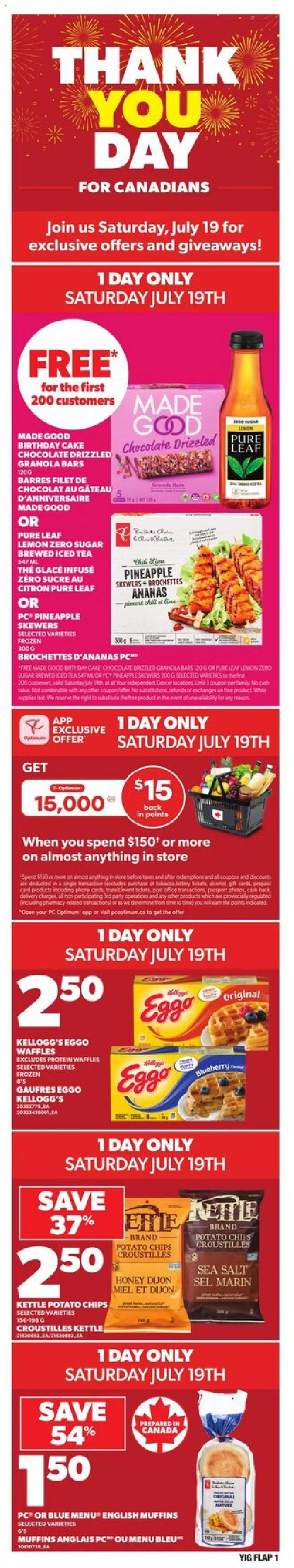 Independent Grocer flyer valid from Jul 17, 2025 - page number 1