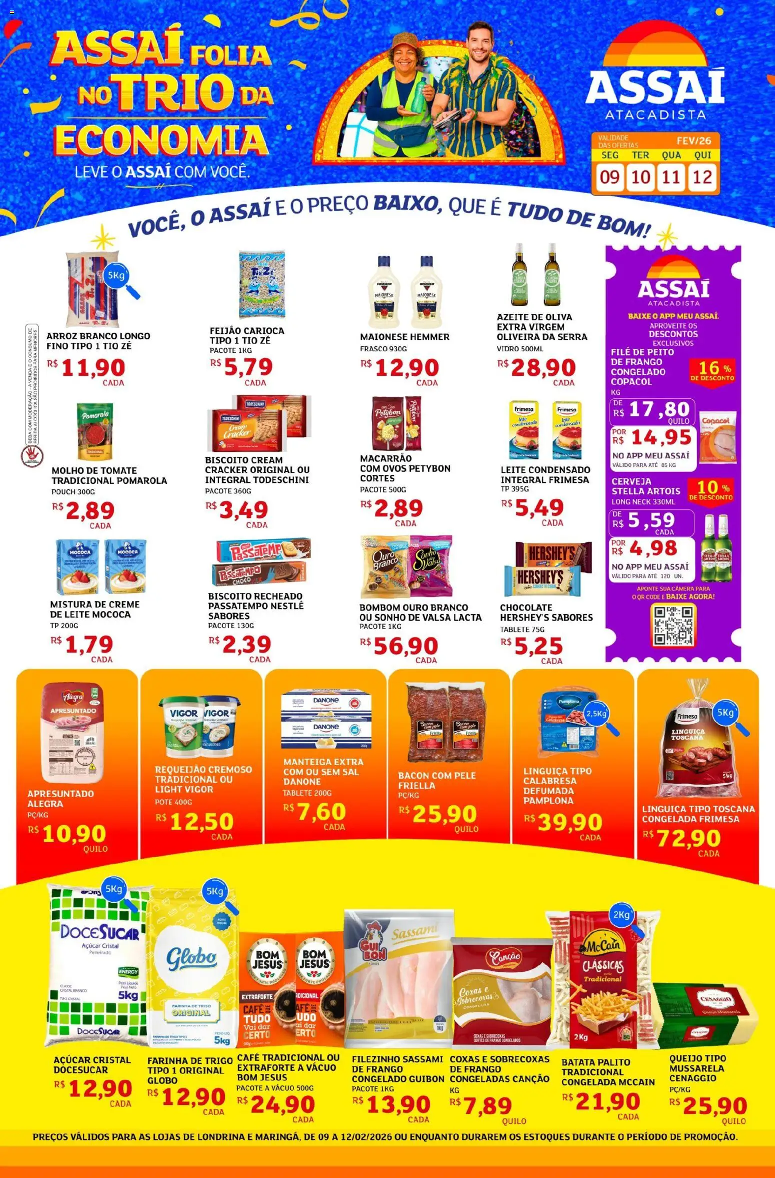Pré-Visualização do folheto "Encarte - PR" da loja Assaí Atacadista válido a partir de 09/02/2026