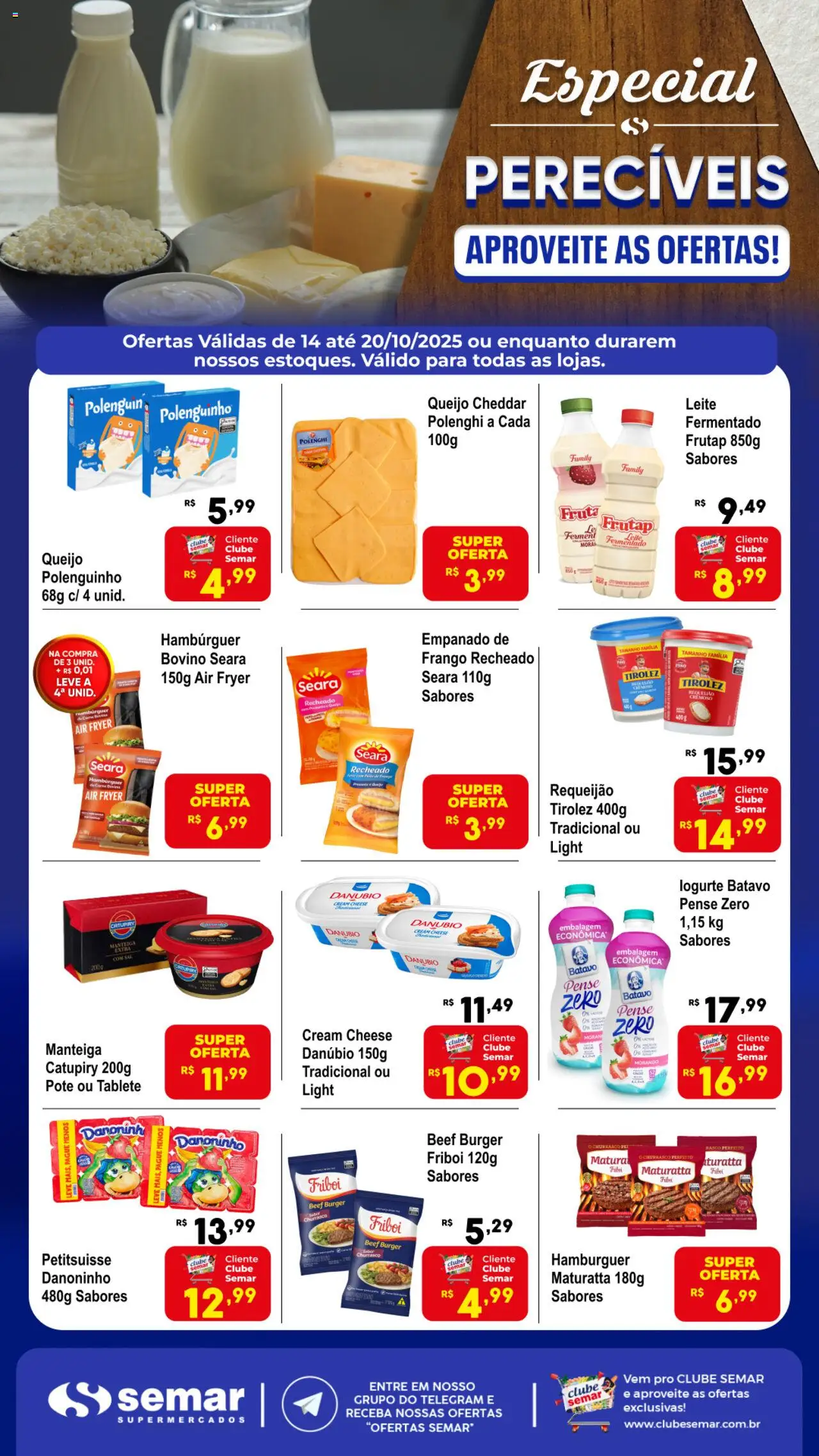 Semar Supermercado folheto "Ofertas Especial Perecíveis" válido a partir de 14/10/2025 - número de página 1