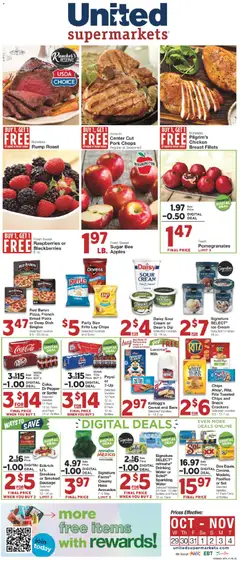 Ad Preview of United Supermarkets Weekly Ad from 10/28/2025 | Page: 1