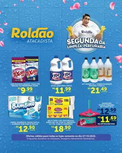 Pré-Visualização do folheto "Ofertas Segunda da Limpeza e Perfumaria" da loja Roldão válido a partir de 27/10/2025