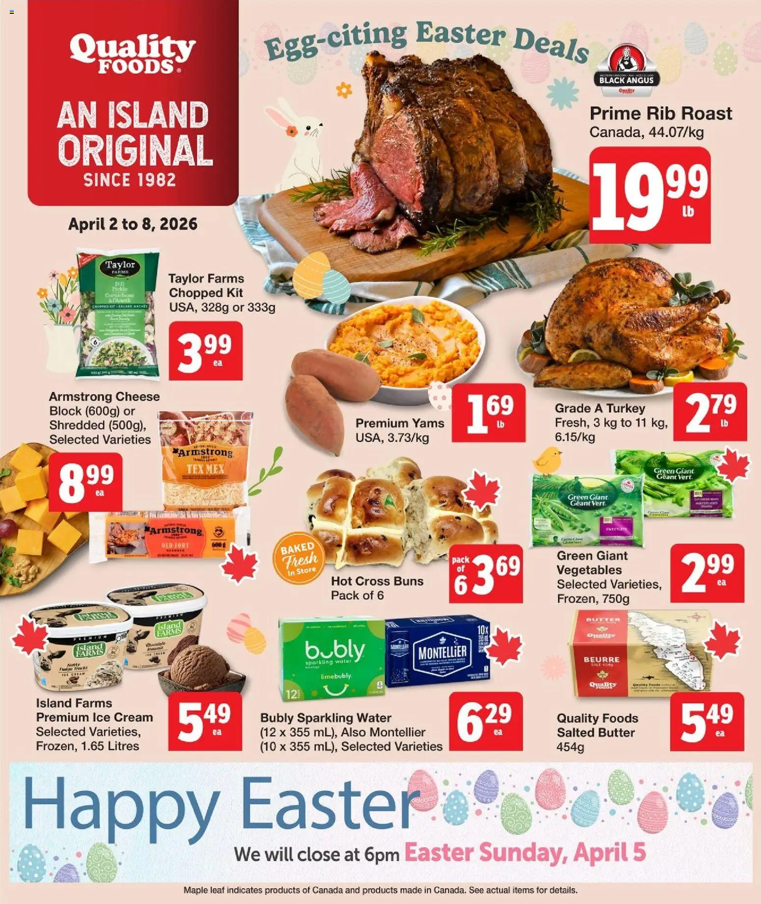Preview of leaflet Quality Foods weekly flyer / circulaire from shop Quality Foods is valid from Apr 02, 2026