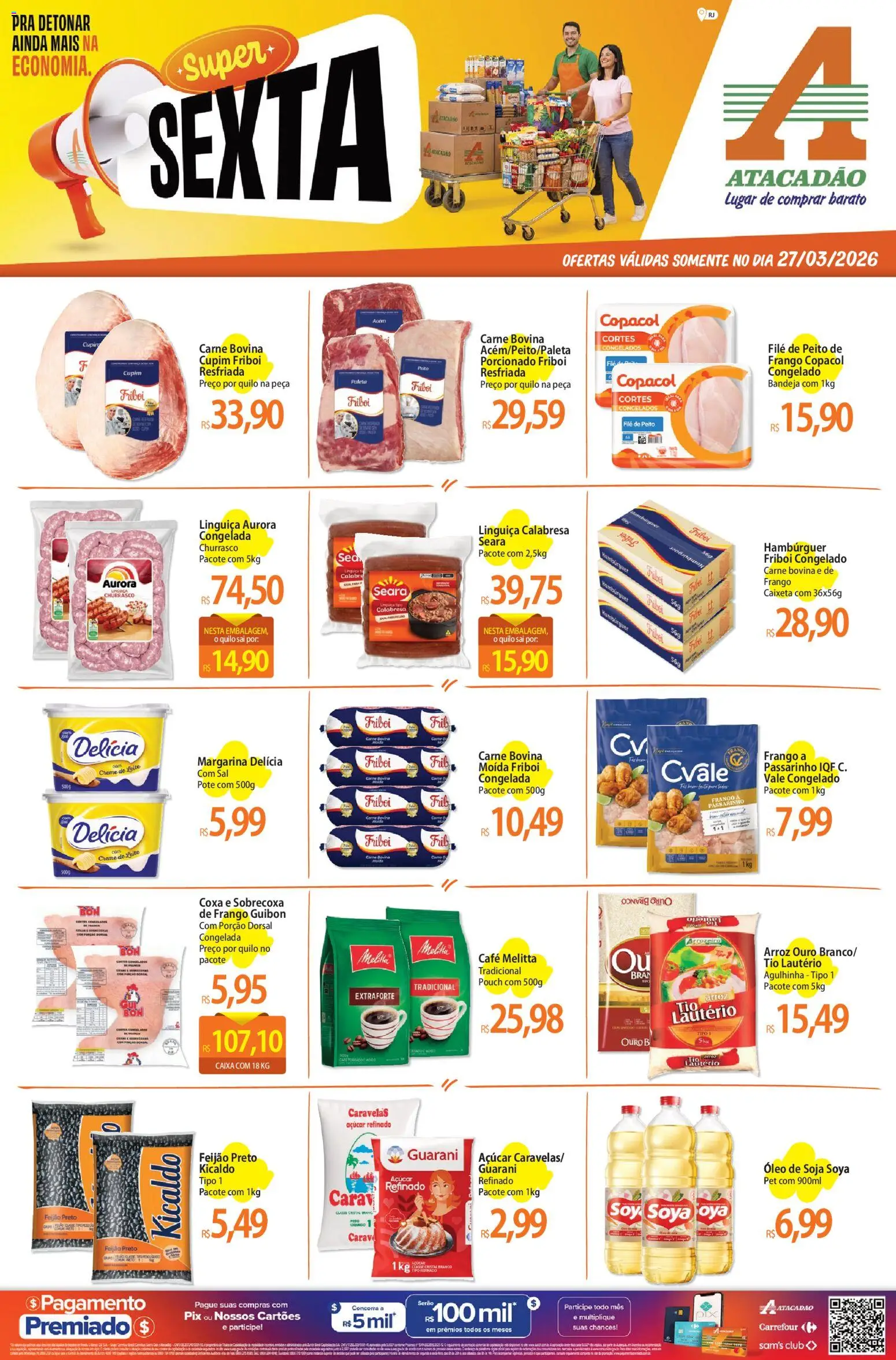 Pré-Visualização do folheto "Atacadão ofertas - RJ" da loja Atacadão válido a partir de 27/03/2026