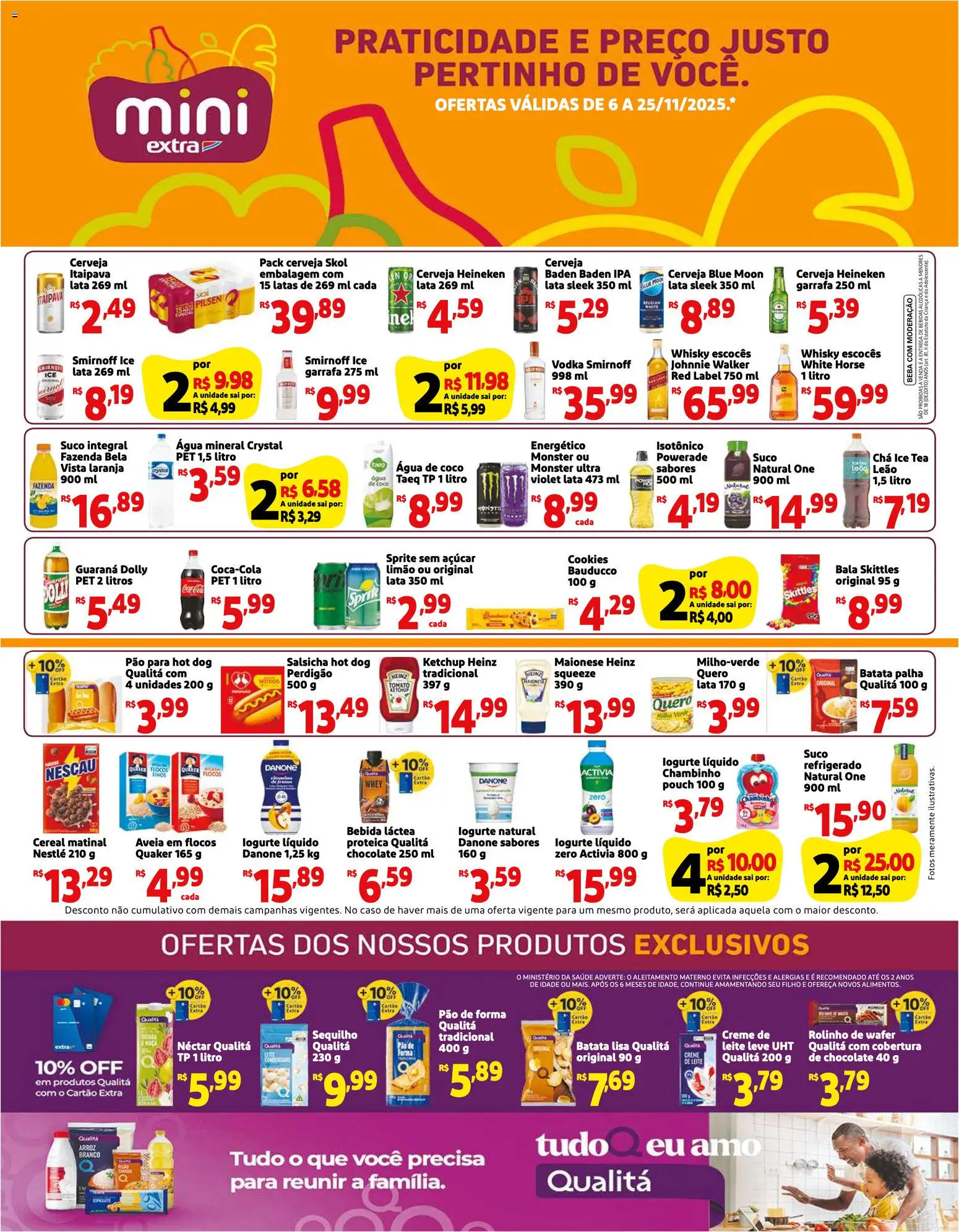 Pré-Visualização do folheto "Ofertas Mensal" da loja Mini Extra válido a partir de 06/11/2025