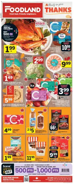 Preview of leaflet Weekly Flyer - NS from shop Foodland is valid from Oct 02, 2025