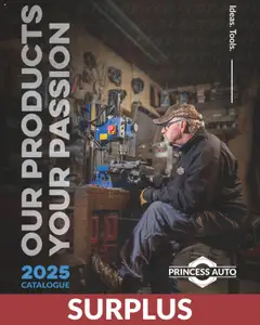 Un aperçu du dépliant Catalogue - Surplus du magasin Princess Auto est valide à partir 16 avr. 2025