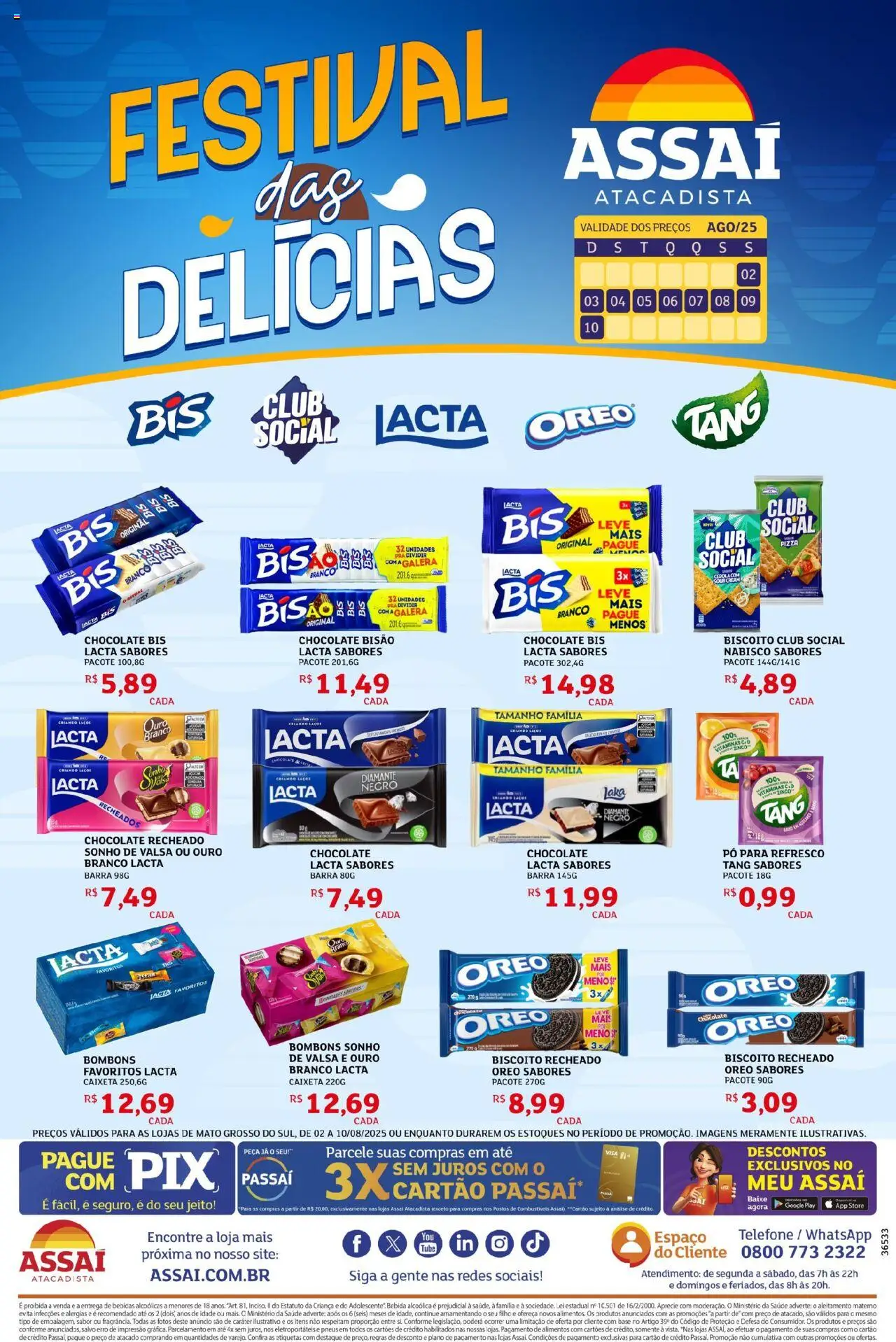 Assaí Atacadista folheto "Encarte - MS" válido a partir de 02/08/2025 - número de página 1