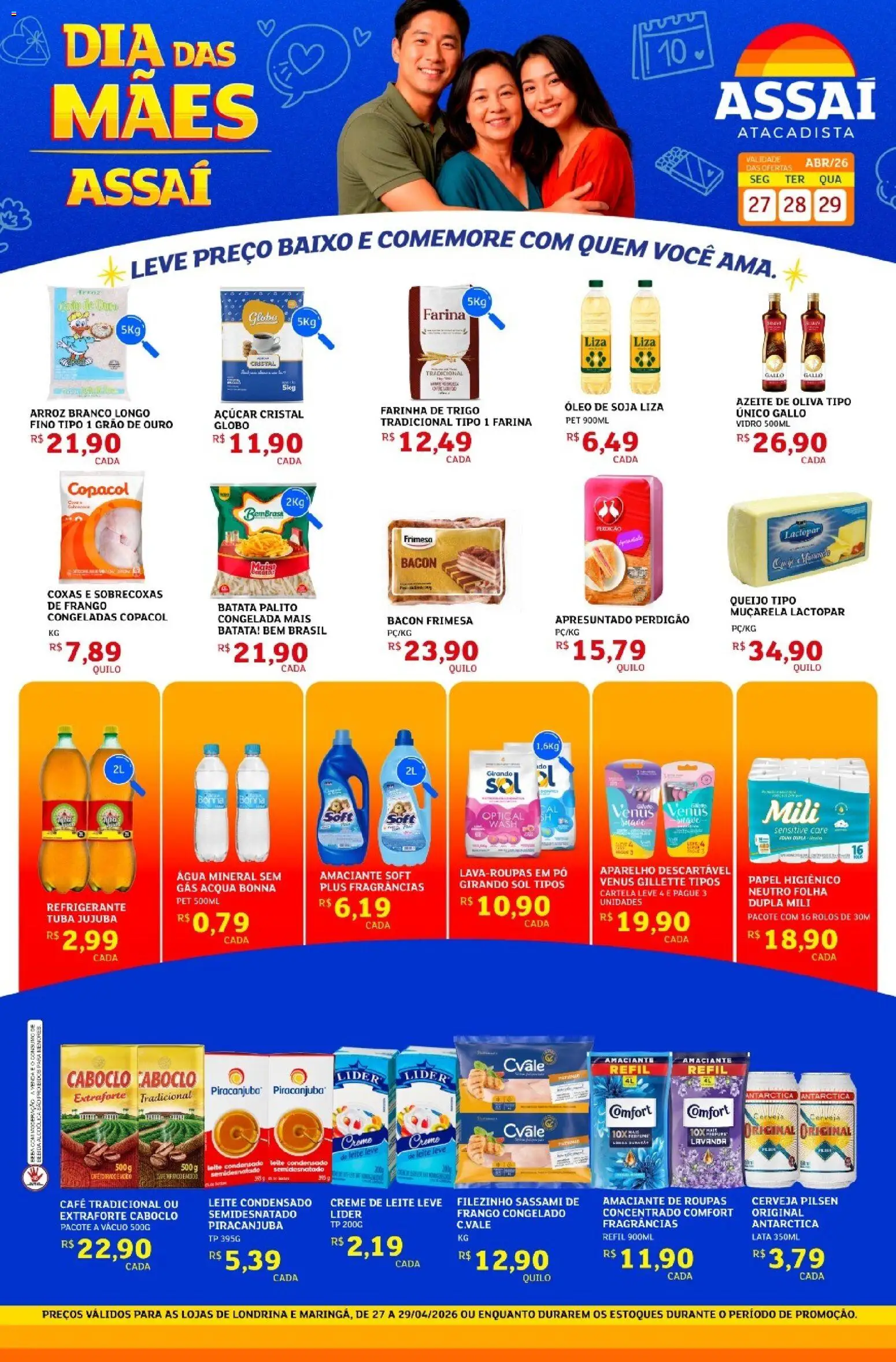 Pré-Visualização do folheto "Assaí Atacadista ofertas - PR" da loja Assaí Atacadista válido a partir de 27/04/2026