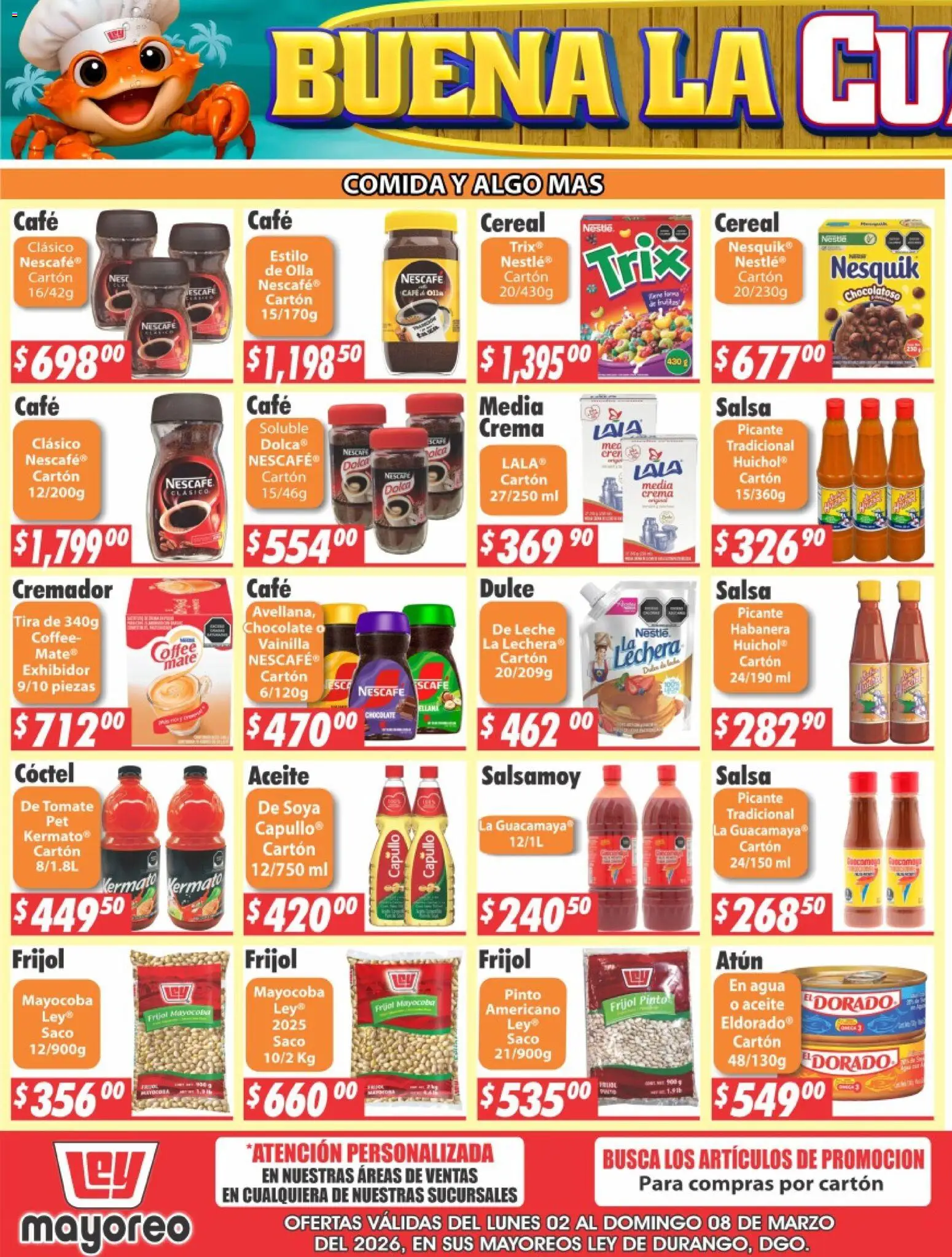 Vista previa las ofertas de la tienda Casa Ley - Casa Ley folleto Durango desde el 02/03/2026 