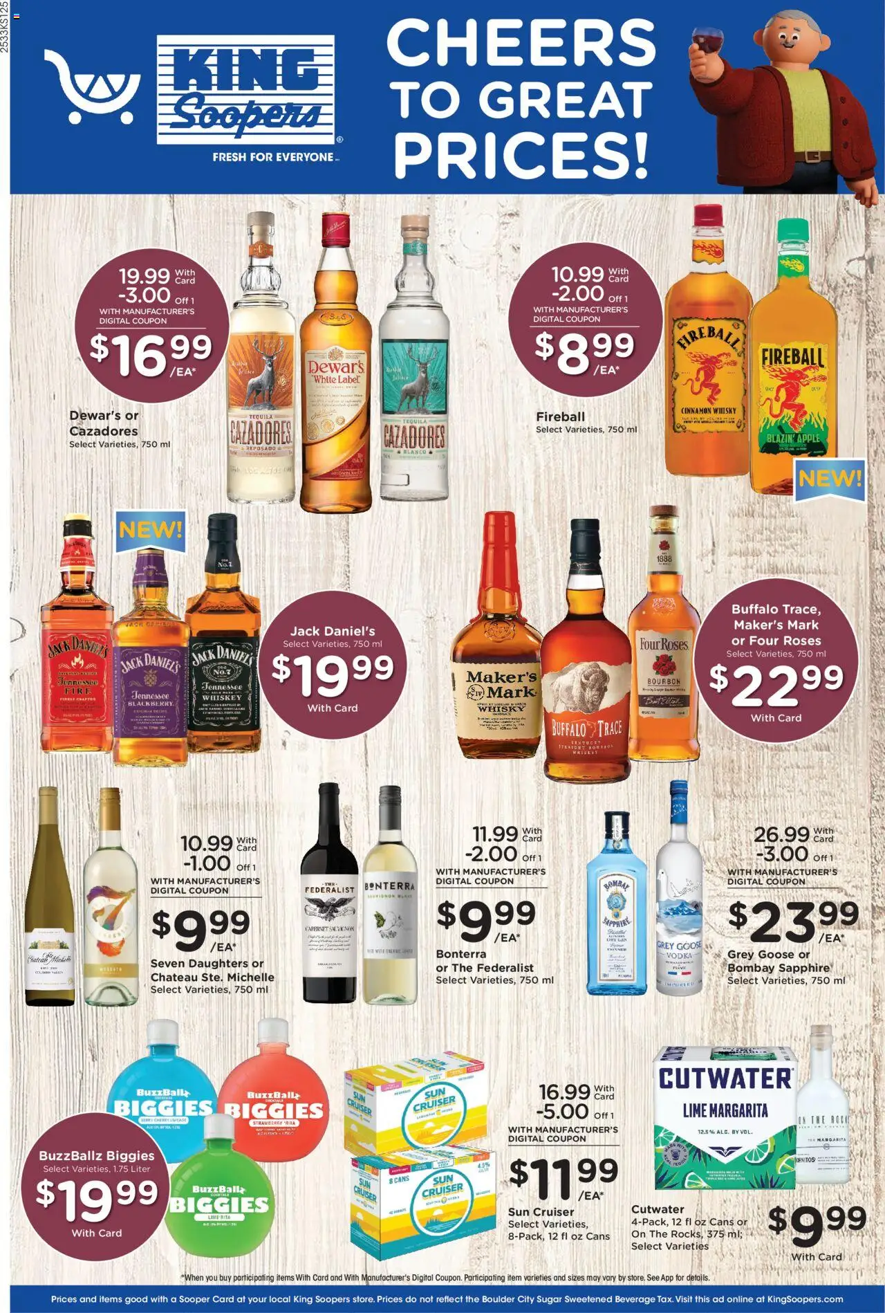 King Soopers Adult Beverage from 09/17/2025 - Flyer - Page number 1