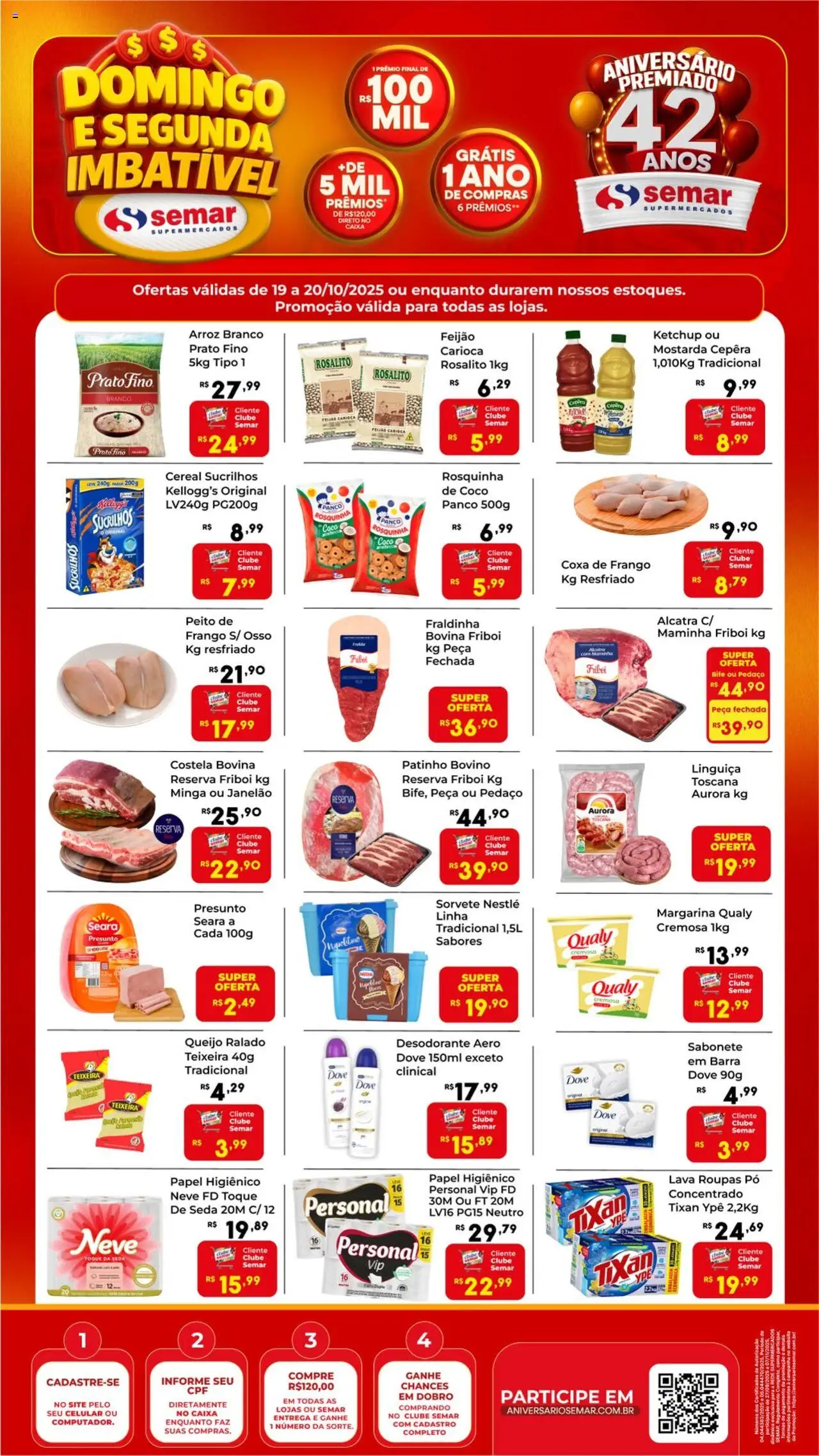 Semar Supermercado folheto "Ofertas da semana" válido a partir de 19/10/2025 - número de página 1