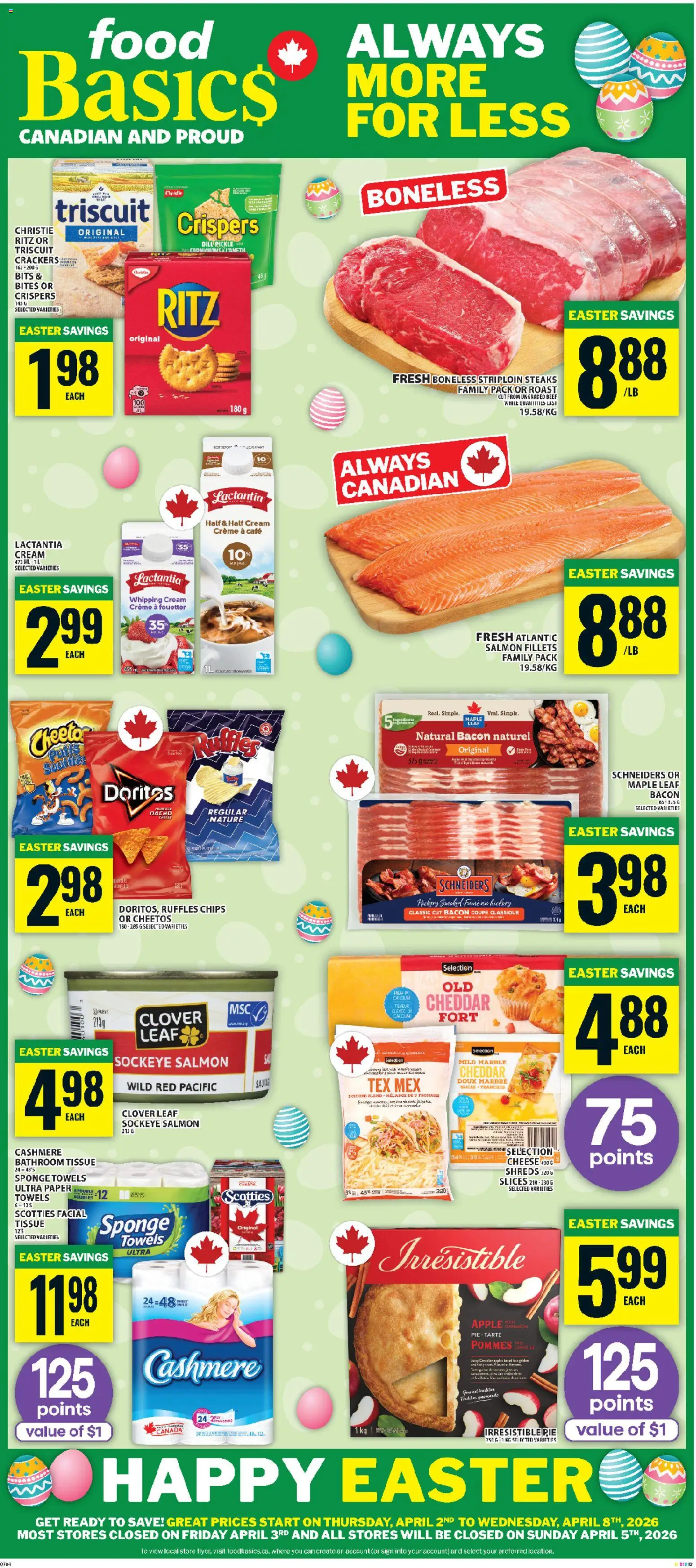 Preview of leaflet Food Basics weekly flyer / circulaire from shop Food Basics is valid from Apr 02, 2026