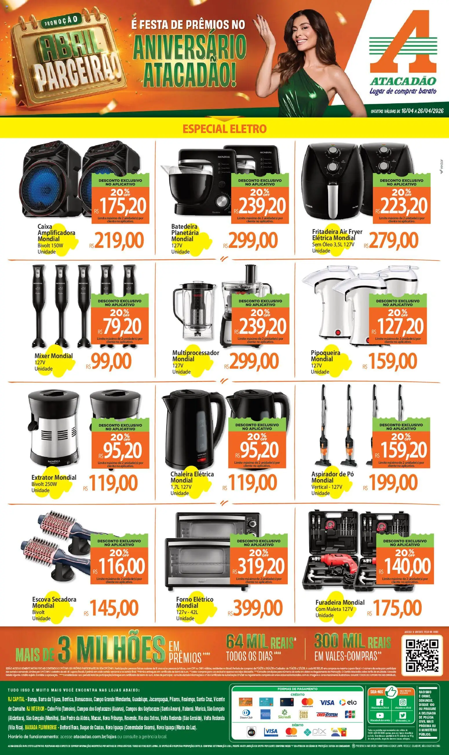 Pré-Visualização do folheto "Atacadão ofertas - RJ" da loja Atacadão válido a partir de 16/04/2026