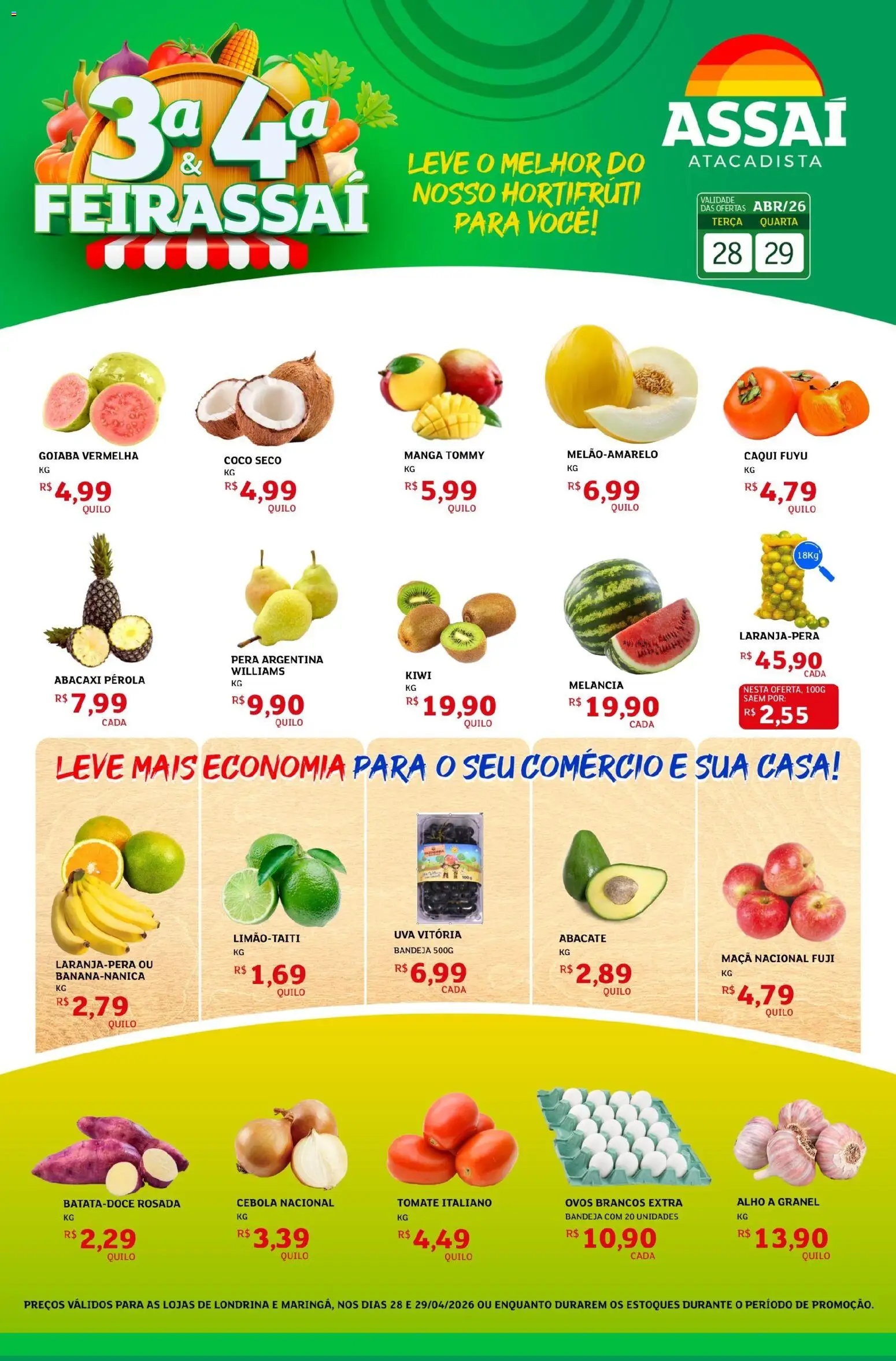 Pré-Visualização do folheto "Assaí Atacadista ofertas - PR" da loja Assaí Atacadista válido a partir de 28/04/2026