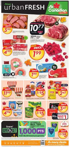 Preview of leaflet Weekly Flyer - Urban Fresh from shop Sobeys is valid from Oct 02, 2025