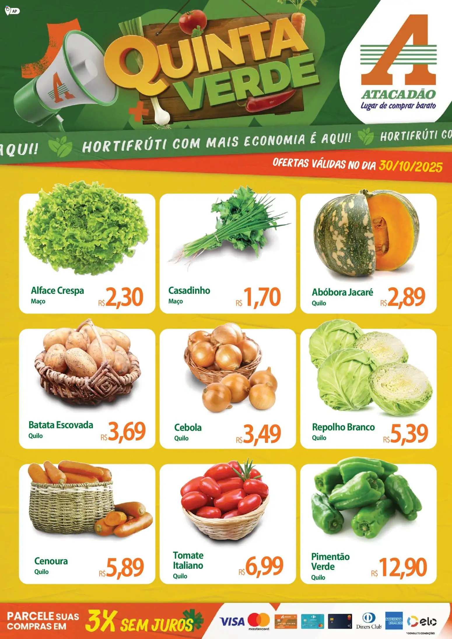 Pré-Visualização do folheto "Ofertas - AP" da loja Atacadão válido a partir de 30/10/2025