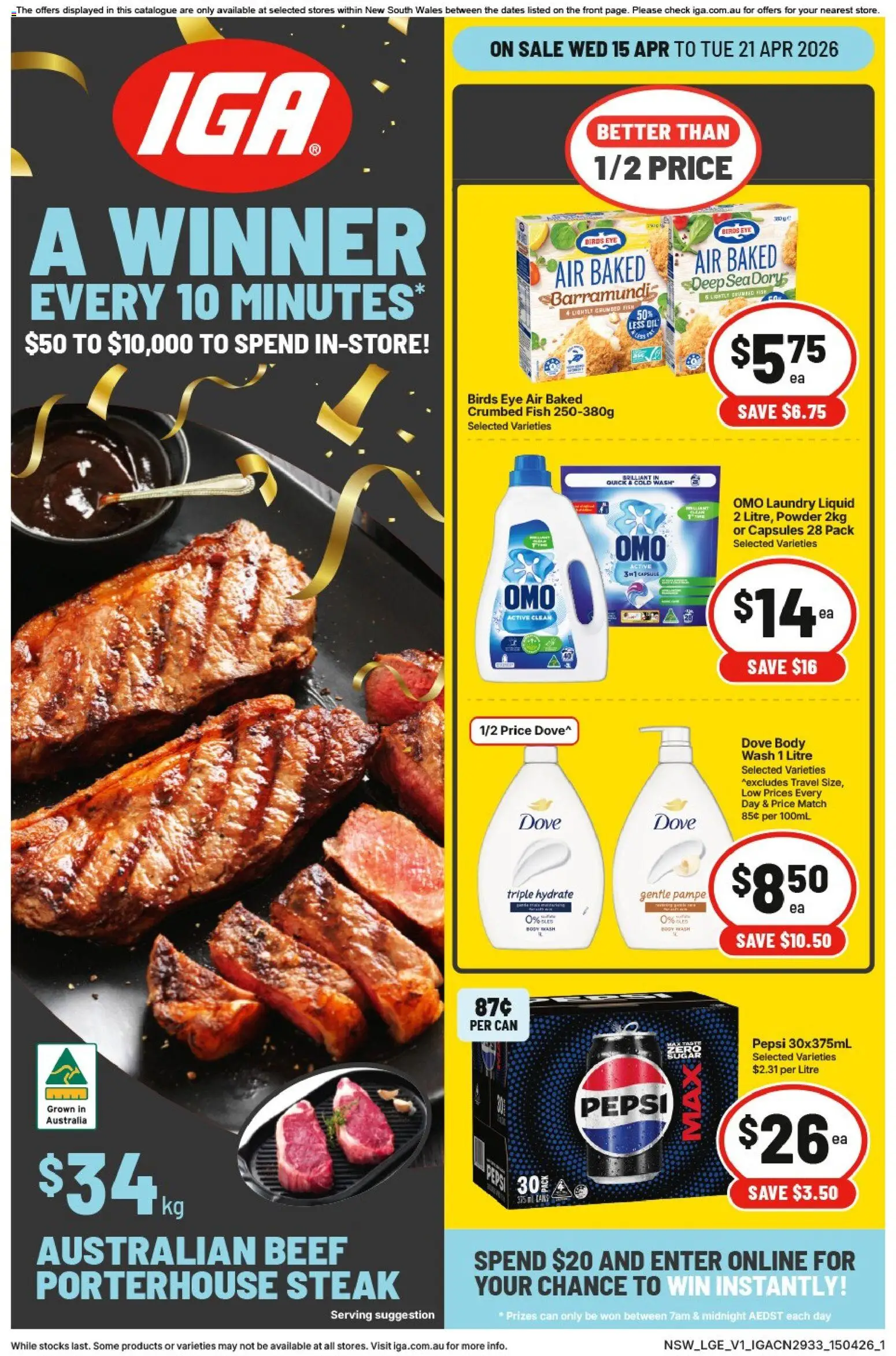 Preview of catalogue IGA catalogue NSW from shop IGA valid 15/04/2026