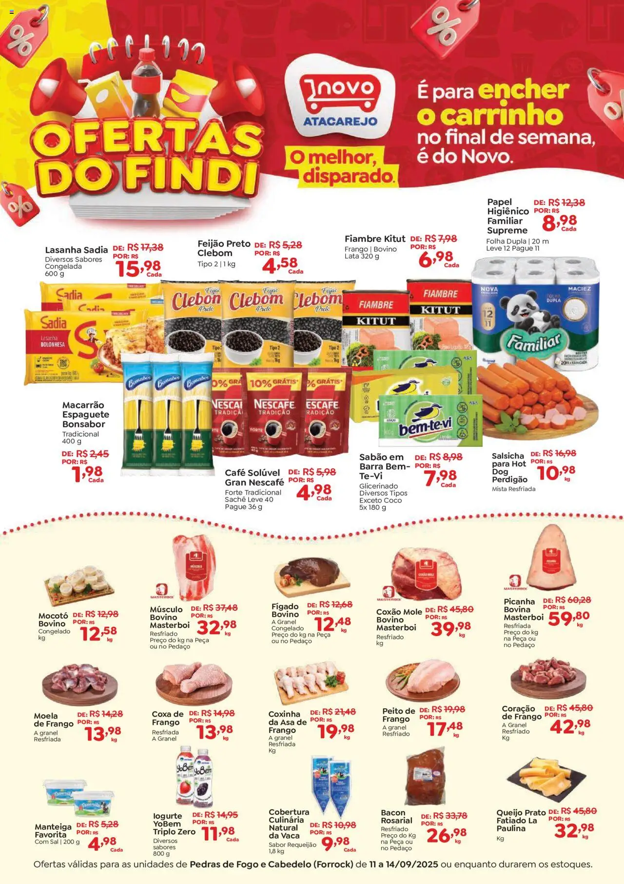 Novo Atacarejo folheto "Ofertas FDS" válido a partir de 11/09/2025 - número de página 1