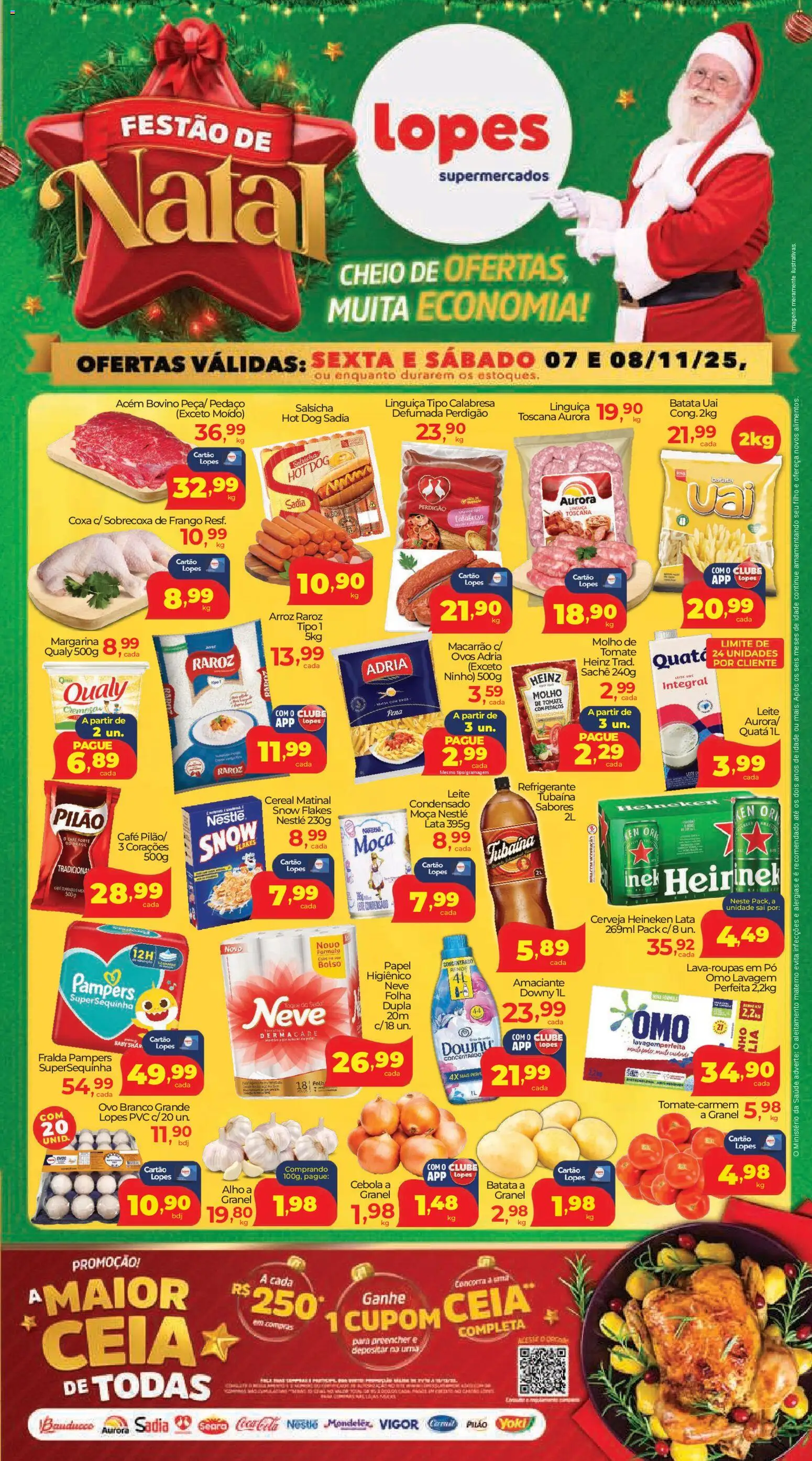 Pré-Visualização do folheto "Ofertas da semana" da loja Lopes Supermercados válido a partir de 07/11/2025