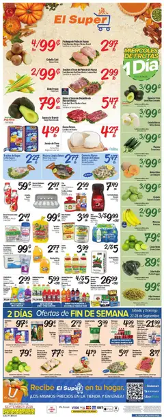 Ad Preview of El Super Weekly Ad from 09/24/2025