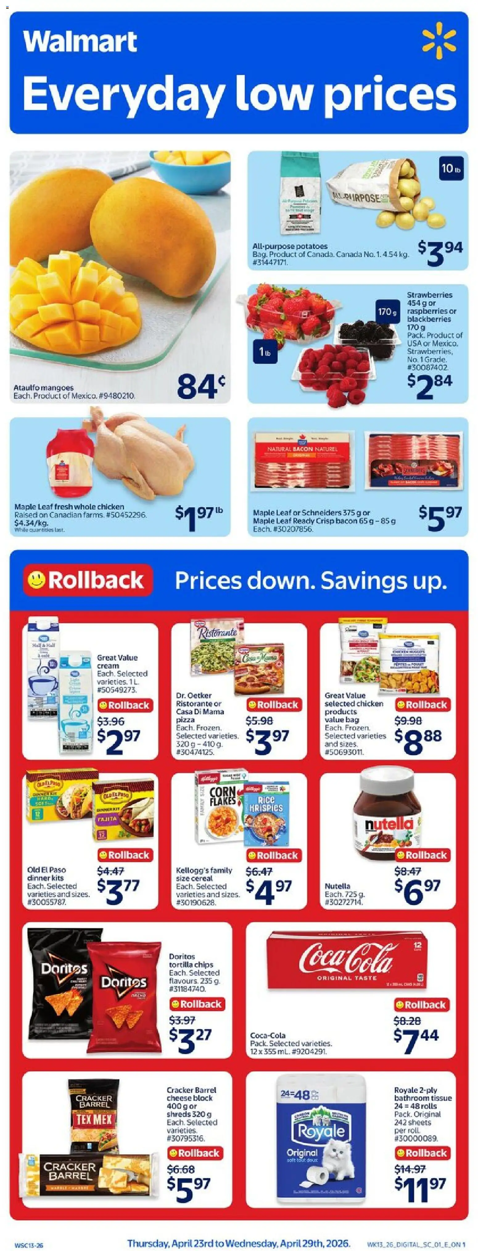 Preview of leaflet Walmart weekly flyer from shop Walmart is valid from Apr 23, 2026