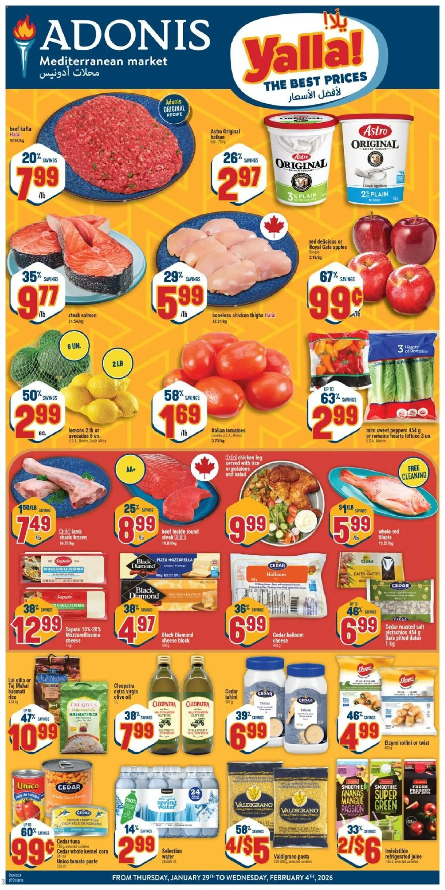 Preview of leaflet Weekly Flyer from shop Adonis is valid from Jan 29, 2026