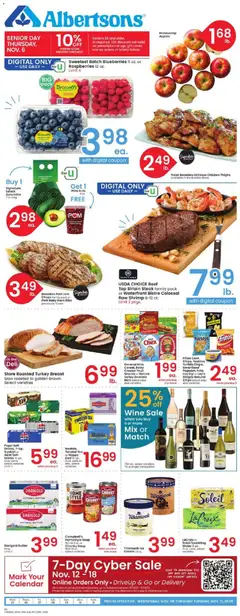 Ad Preview of Albertsons Weekly Ad from 11/05/2025