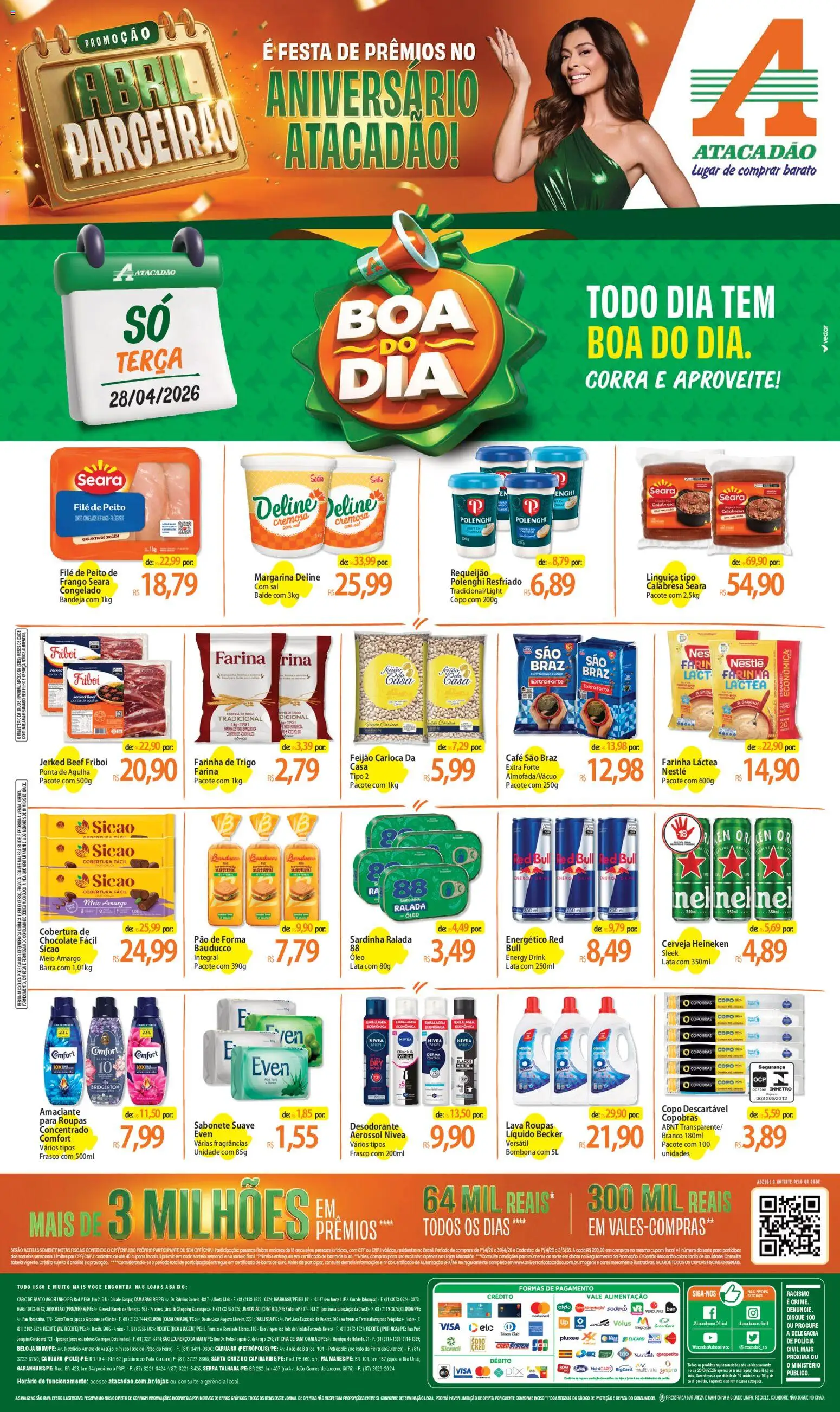 Pré-Visualização do folheto "Atacadão ofertas - PE" da loja Atacadão válido a partir de 28/04/2026