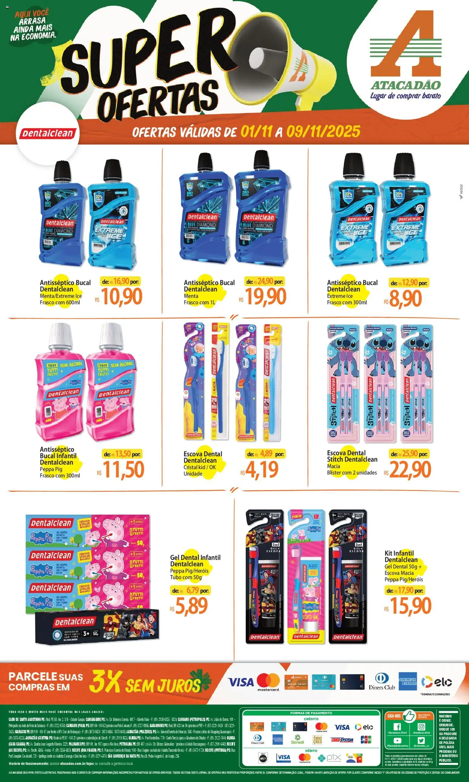 Pré-Visualização do folheto "Ofertas - PE" da loja Atacadão válido a partir de 01/11/2025