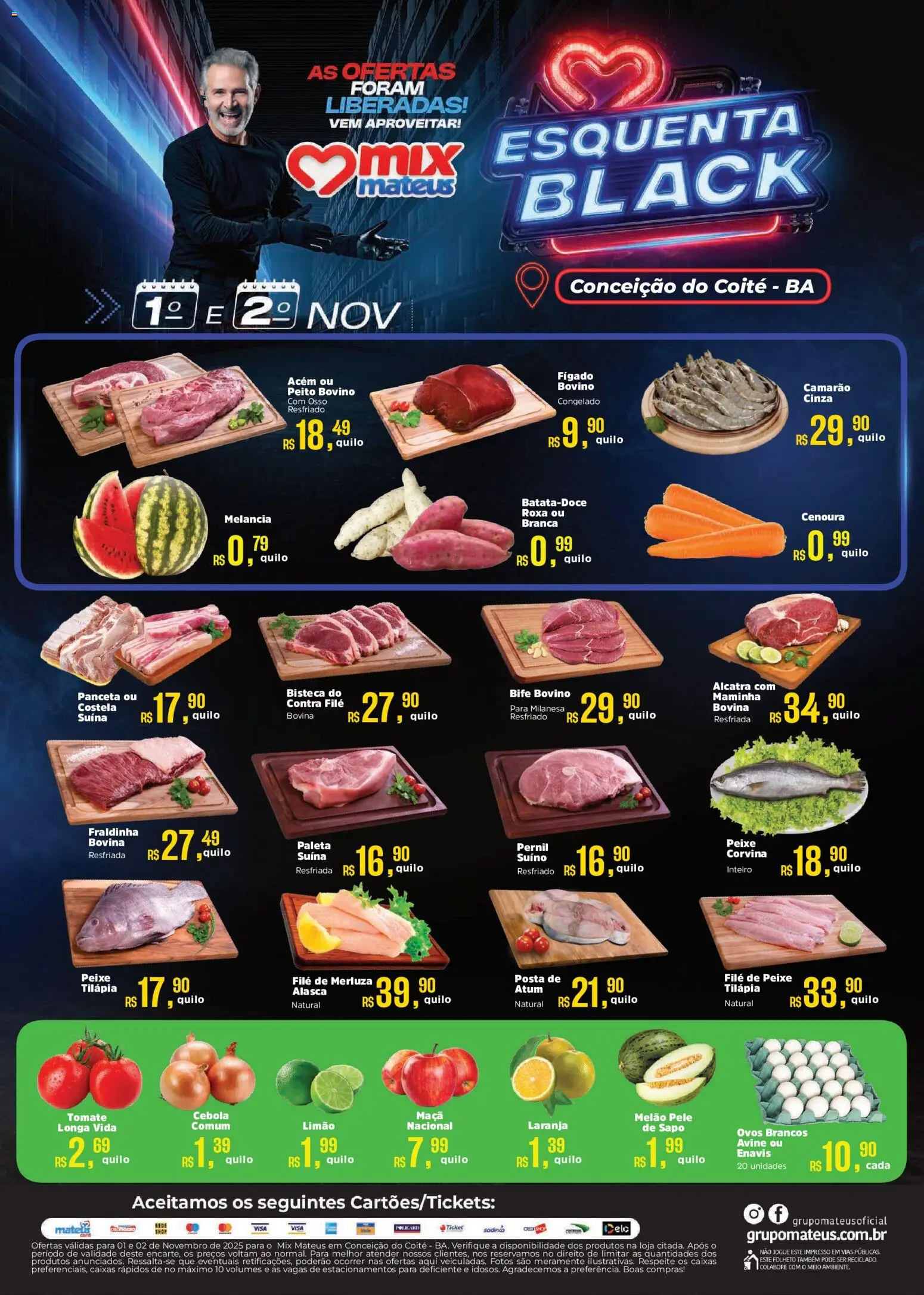 Pré-Visualização do folheto "Black Friday" da loja Mateus válido a partir de 01/11/2025