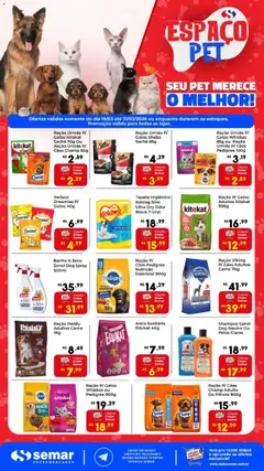 Pré-Visualização do folheto "Semar Supermercado ofertas Espaço Pet" da loja Semar Supermercado válido a partir de 19/03/2026