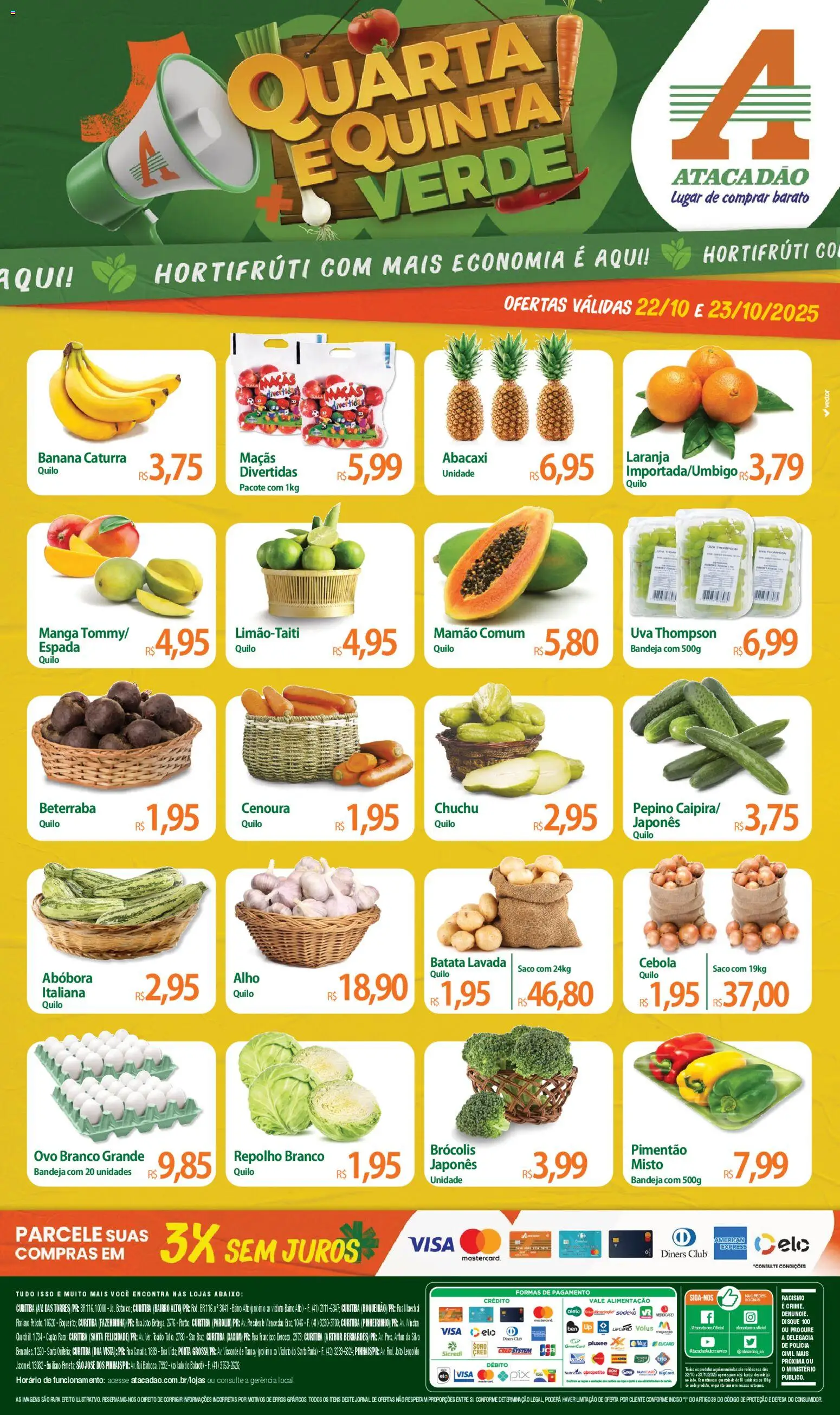 Atacadão folheto "Ofertas - PR" válido a partir de 22/10/2025 - número de página 1