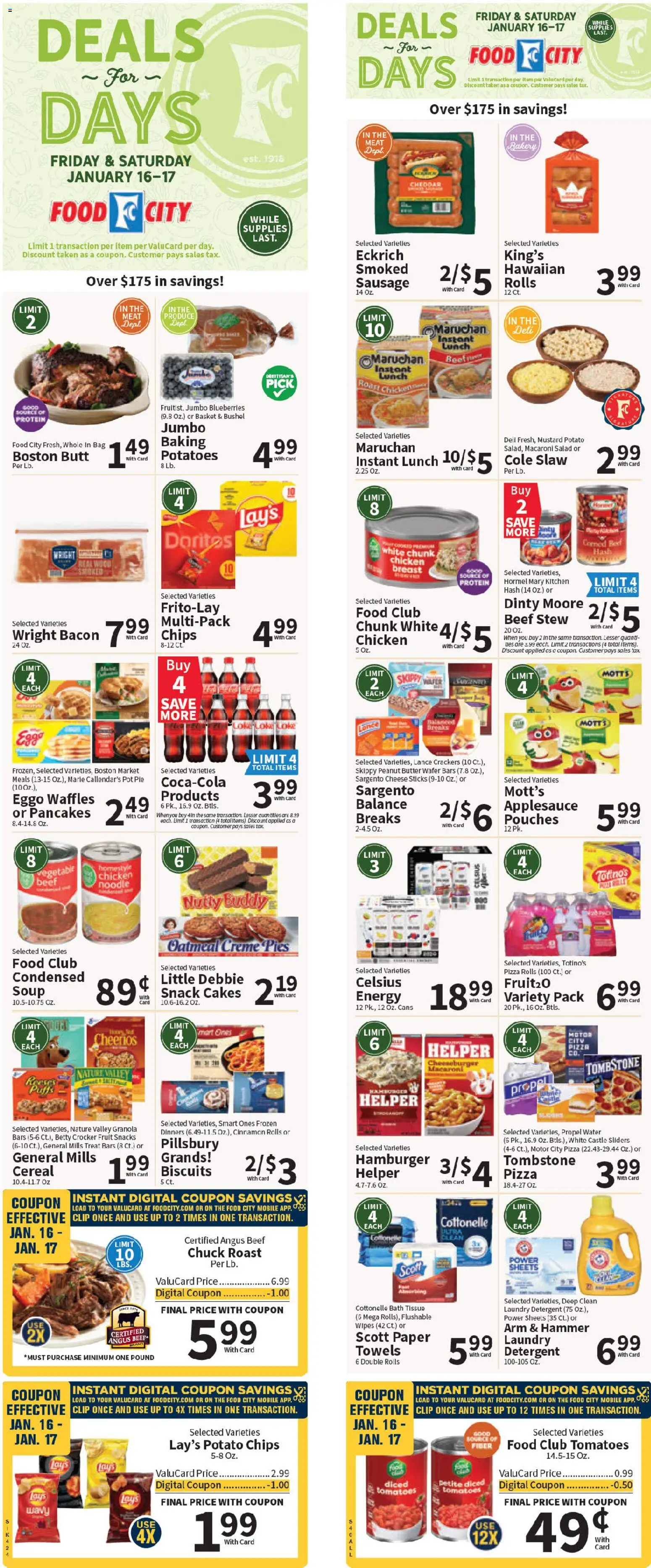 Ad Preview of Food City Weekly Ad from 01/14/2026