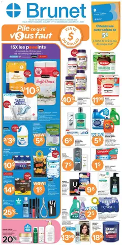 Preview of leaflet Weekly flyer / circulaire from shop Brunet is valid from Jan 15, 2026